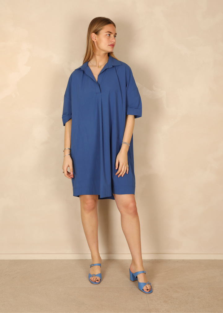 Angele Light Cotton Indigo Dress