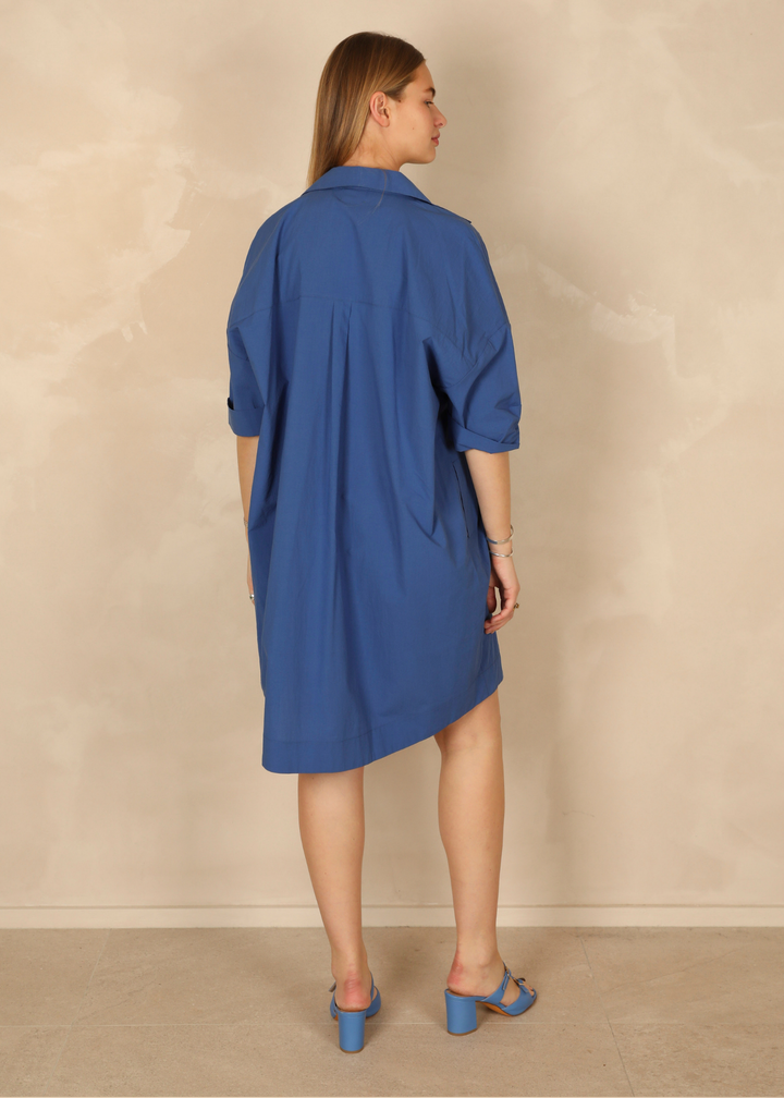 Angele Light Cotton Indigo Dress