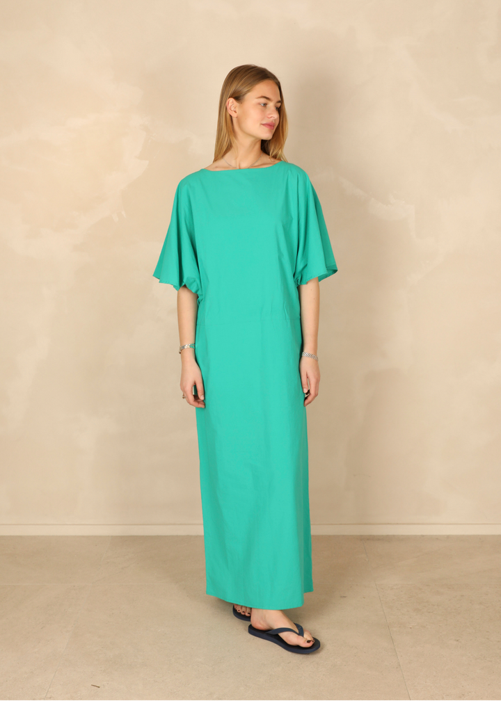 Daphne Light Cotton Green Dress