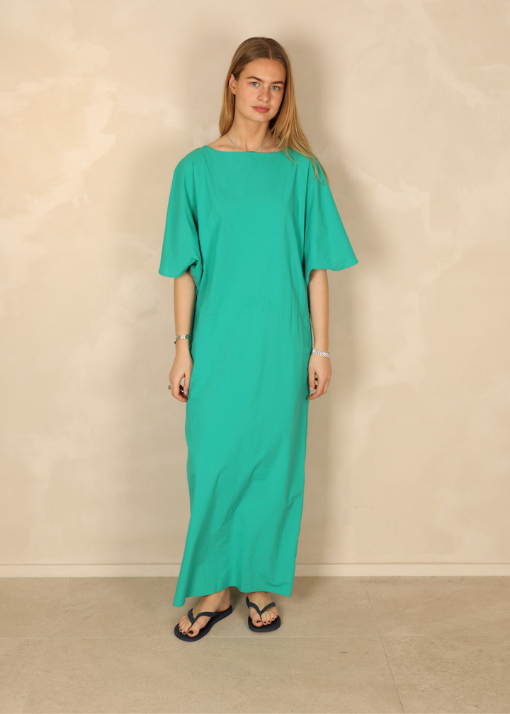 Daphne Light Cotton Green Dress