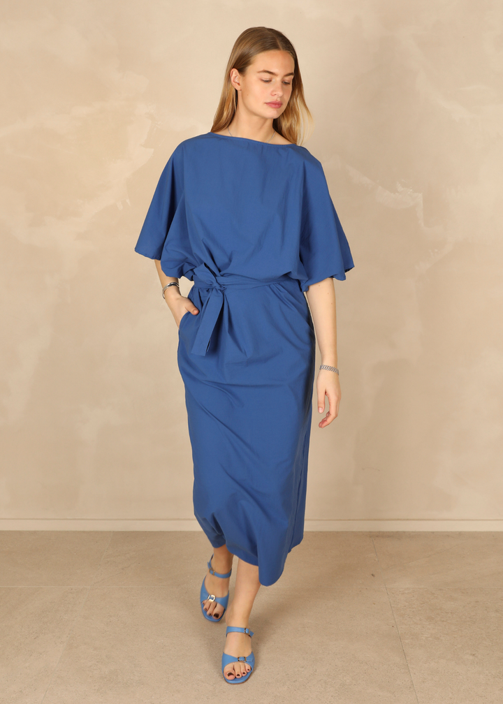 Daphne Light Cotton Indigo Dress