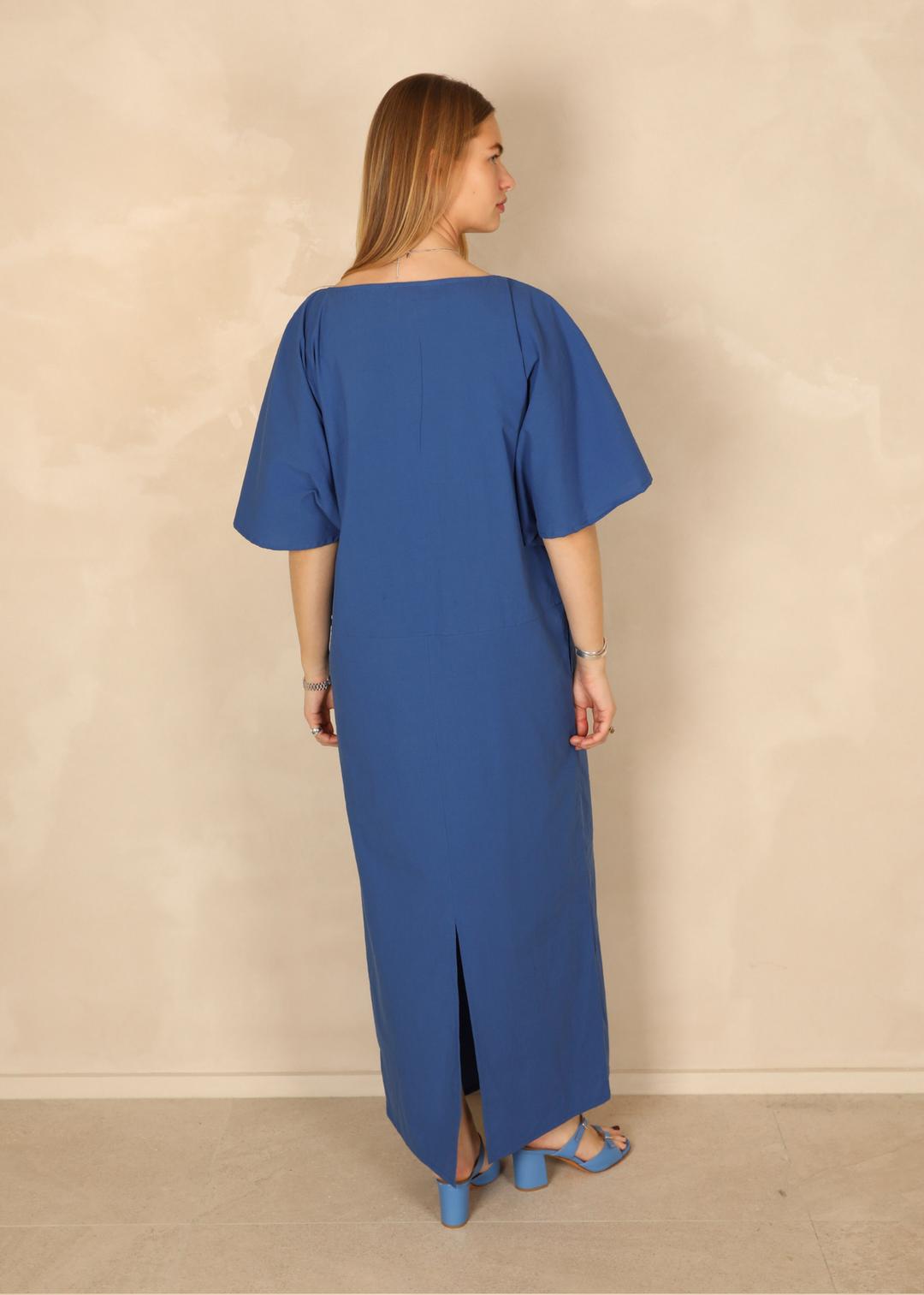 Daphne Light Cotton Indigo Dress