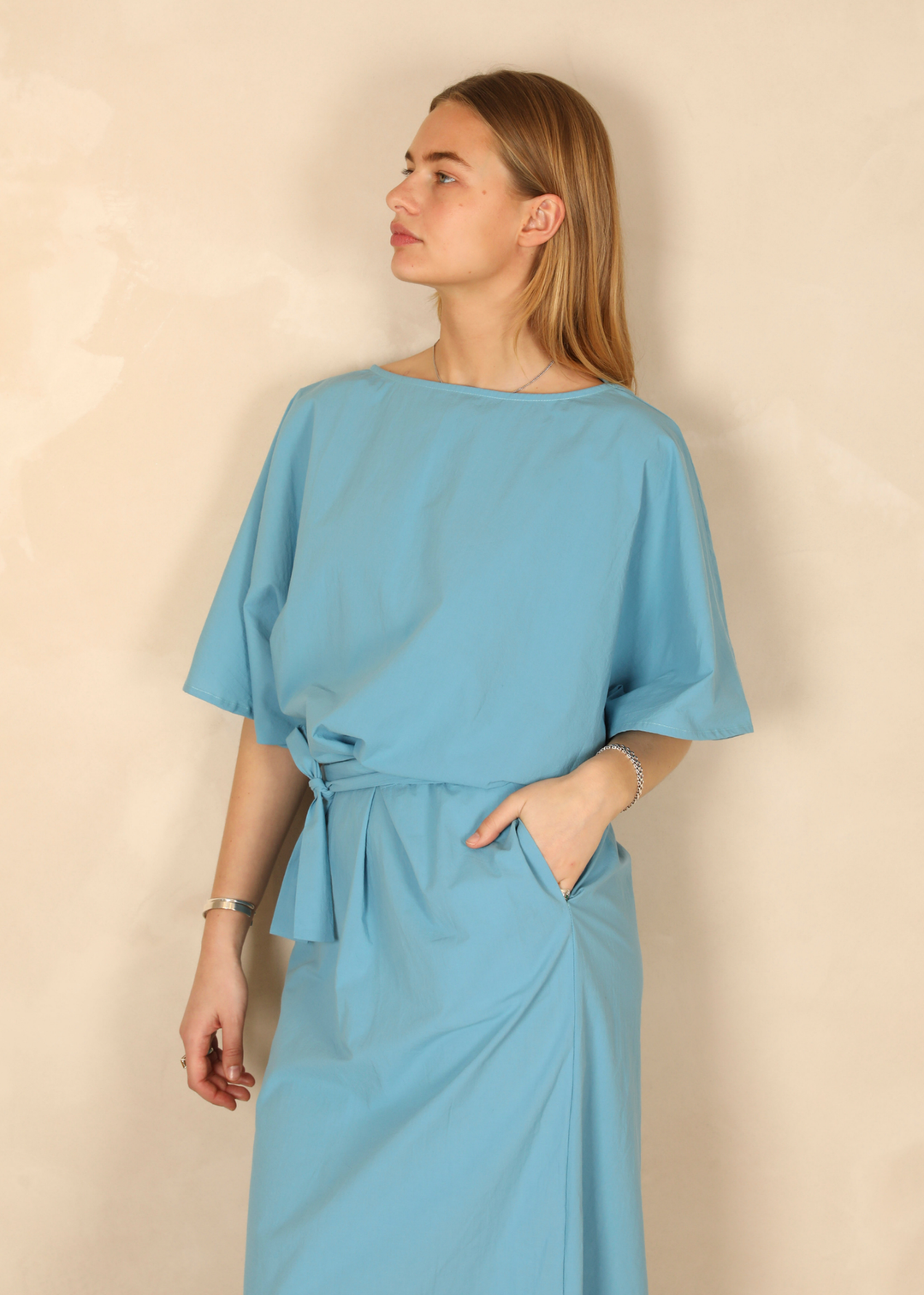 Daphne Light Cotton Ocean Dress