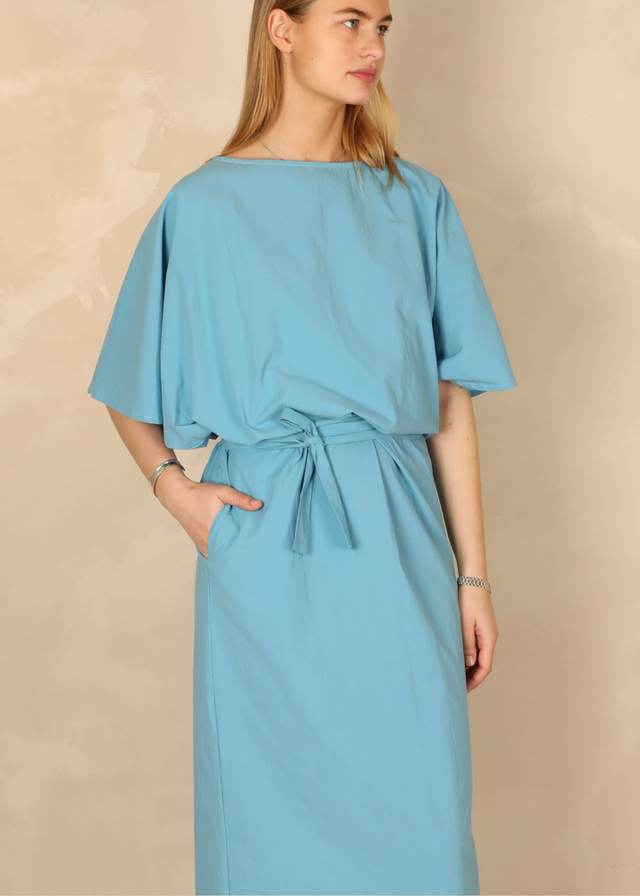 Daphne Light Cotton Ocean Dress