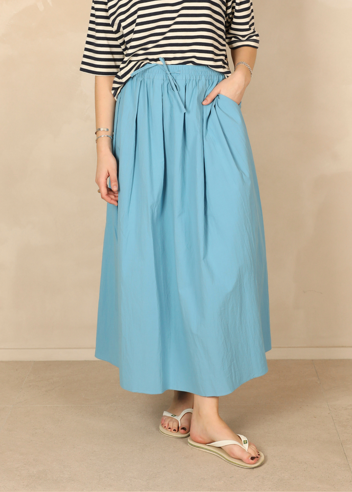 Ellie Light Cotton Ocean Skirt