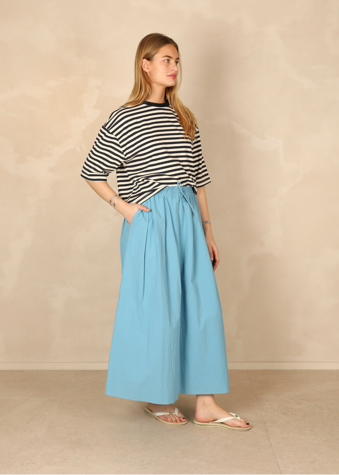Ellie Light Cotton Ocean Skirt