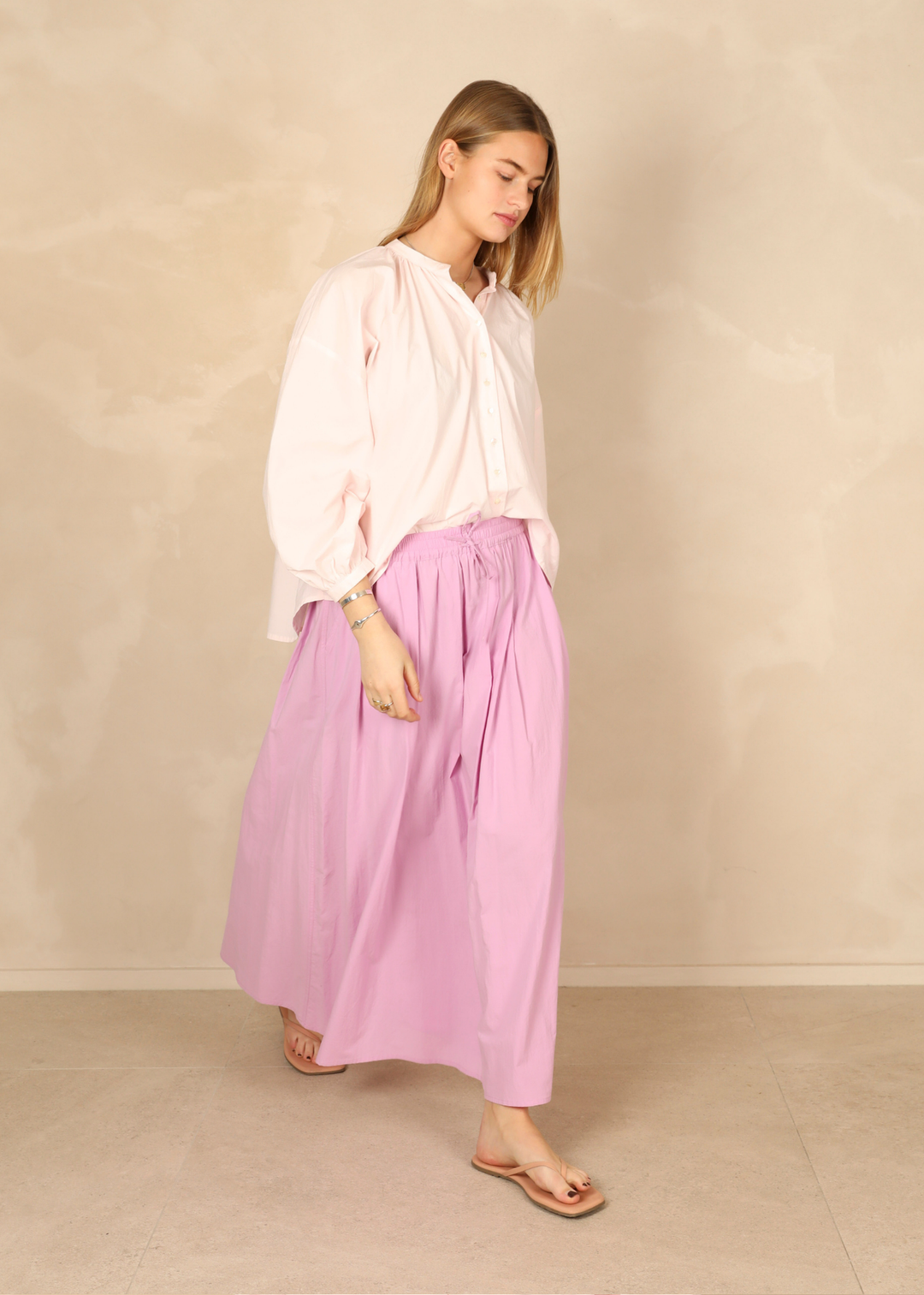 Ellie Light Cotton Orchid Skirt