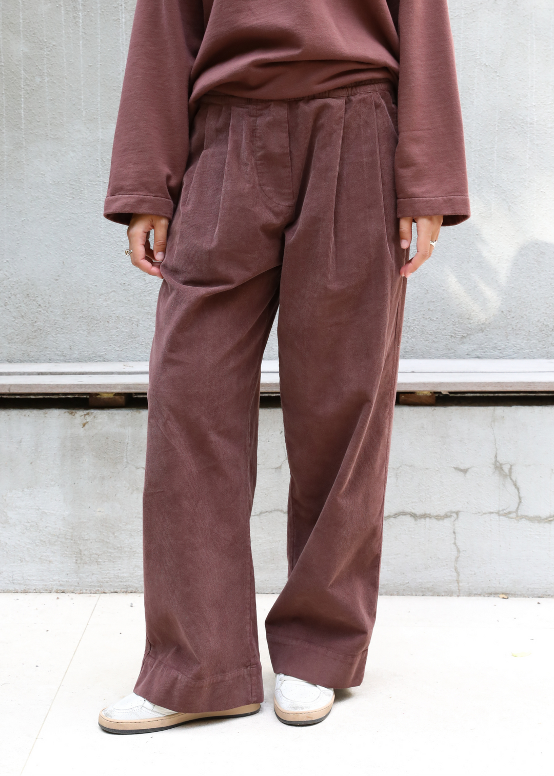 Jamie Velours Chocolate Pant