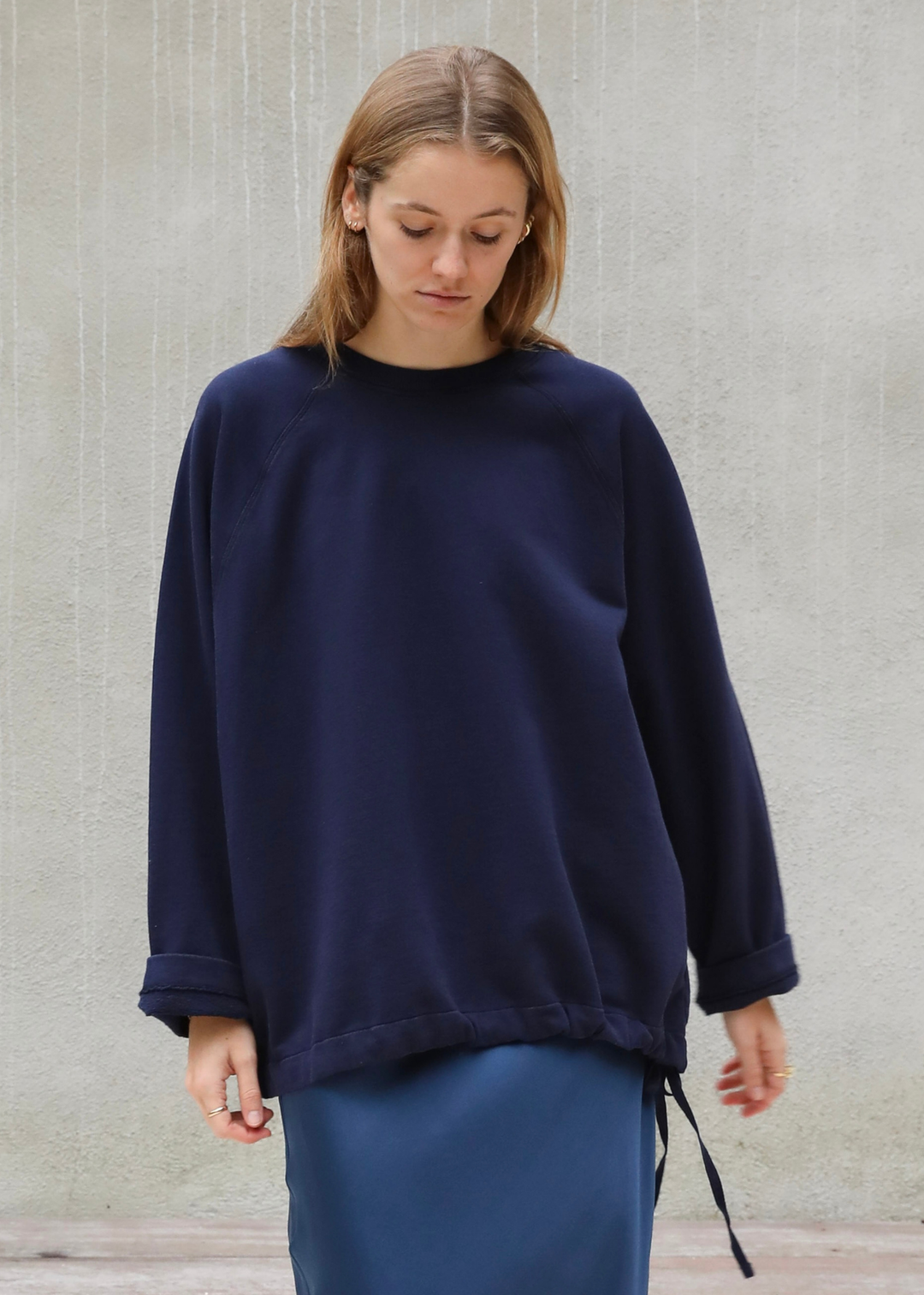 Luke Jersey Navy Sweater
