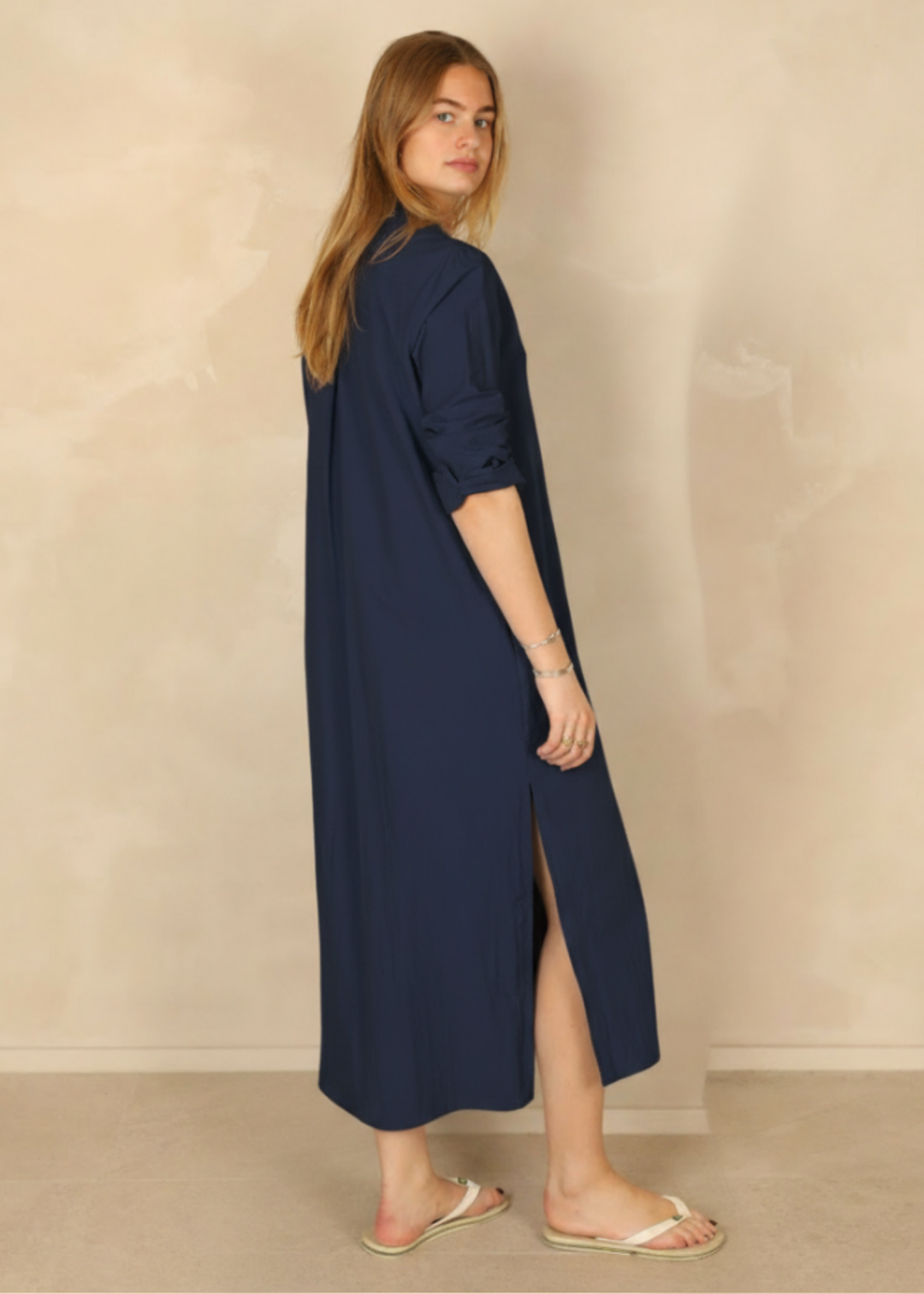Manon Light Cotton Navy Dress