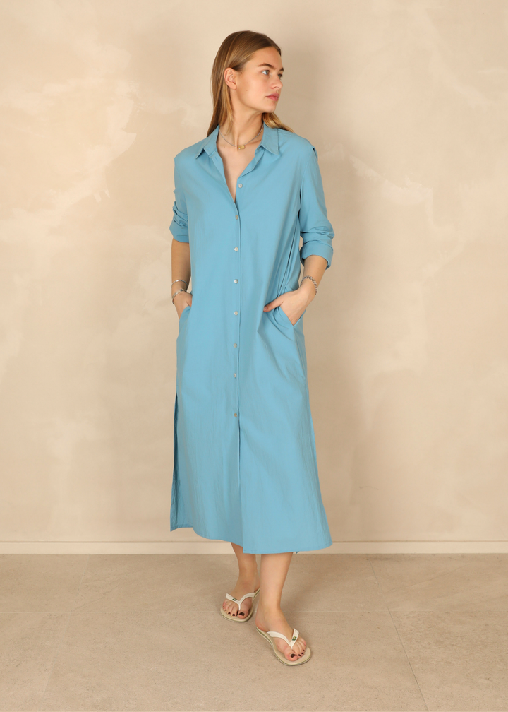 Manon Light Cotton Ocean Dress