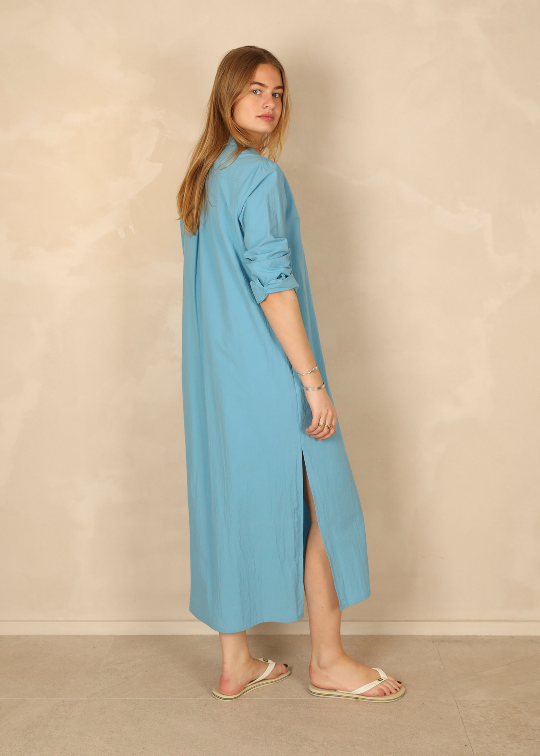 Manon Light Cotton Ocean Dress