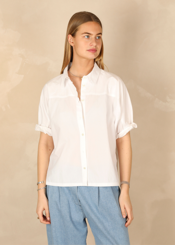 Neyla Light Cotton Ecru Shirt
