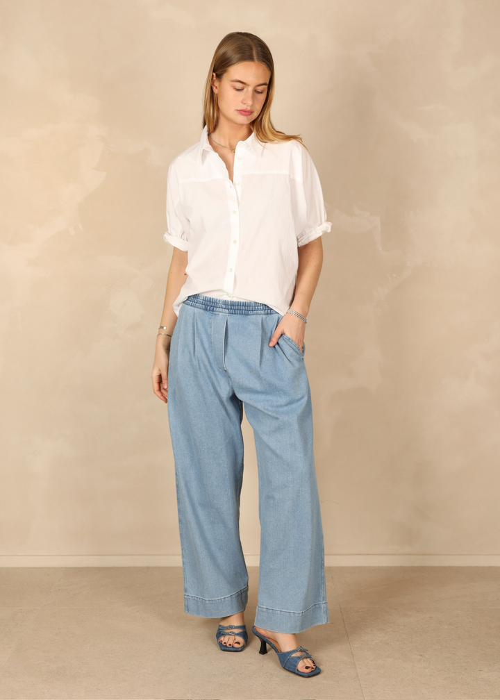 Neyla Light Cotton Ecru Shirt