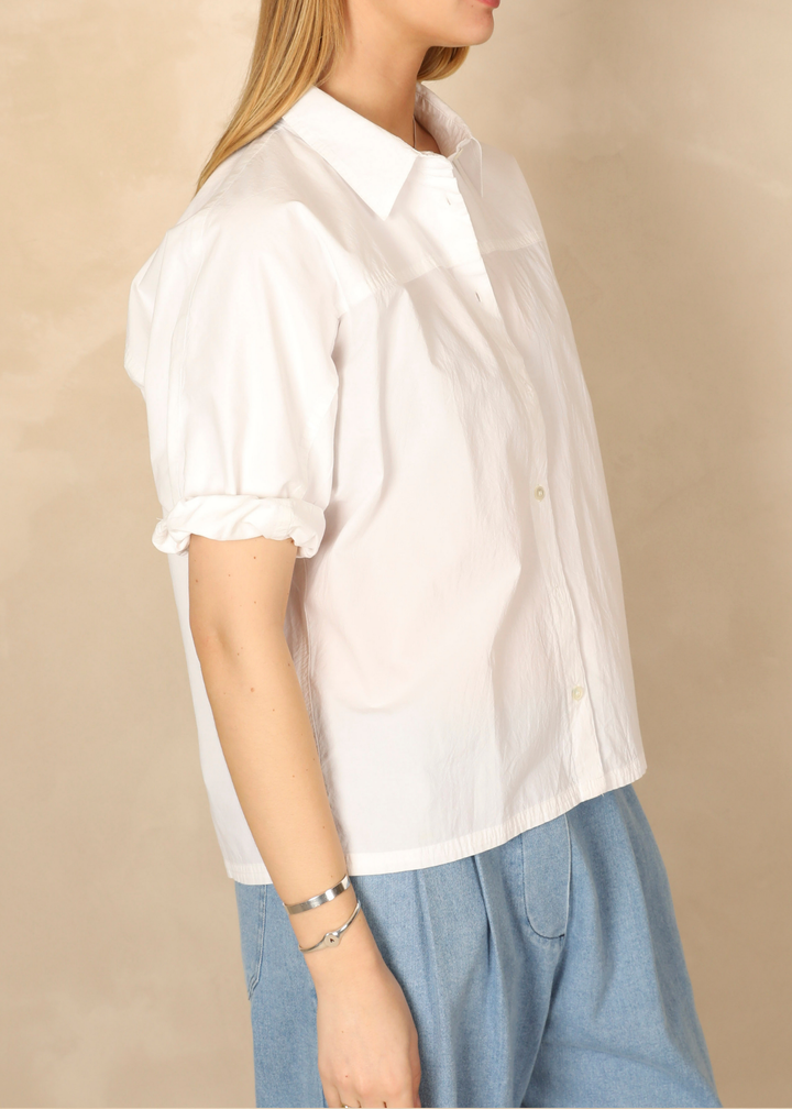 Neyla Light Cotton Ecru Shirt