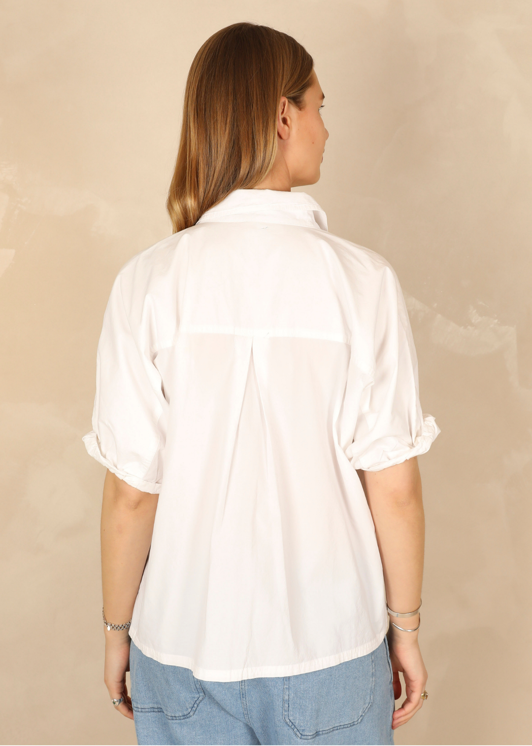 Neyla Light Cotton Ecru Shirt