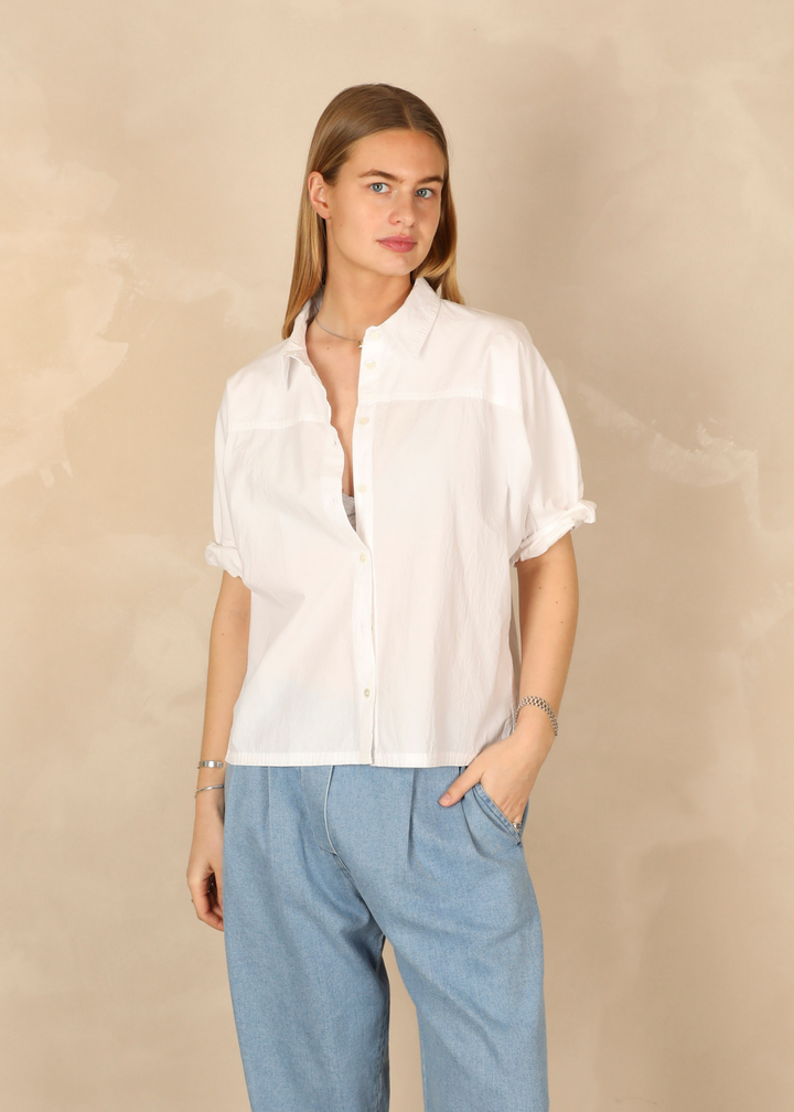 Neyla Light Cotton Ecru Shirt