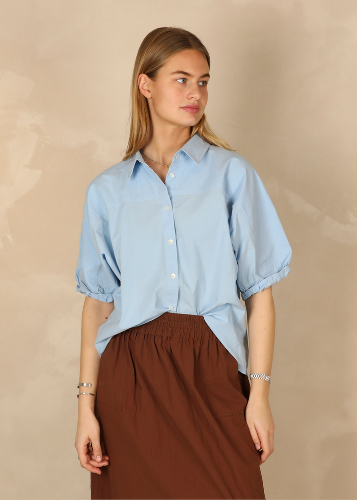 Neyla Light Cotton Sky Shirt