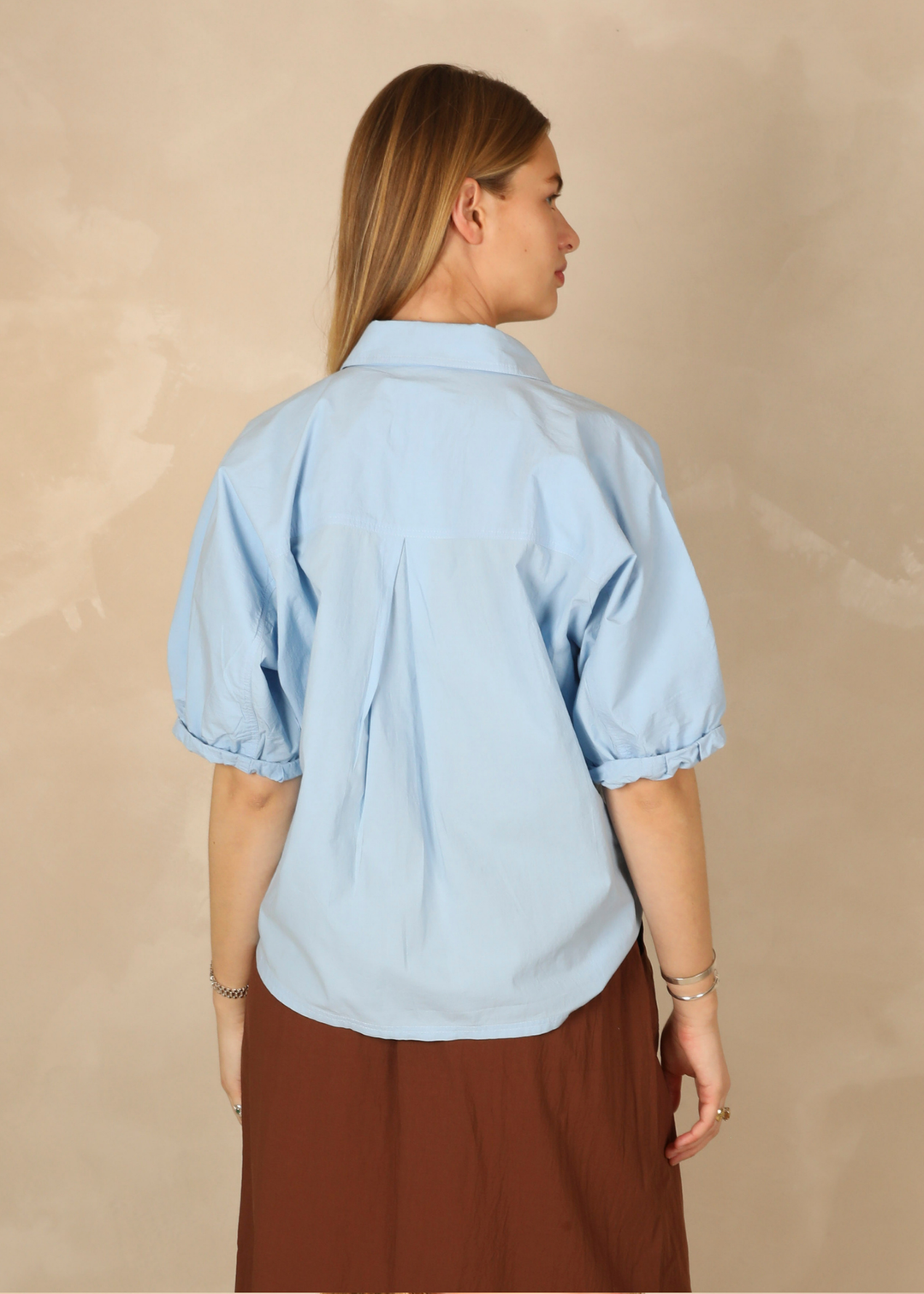 Neyla Light Cotton Sky Shirt