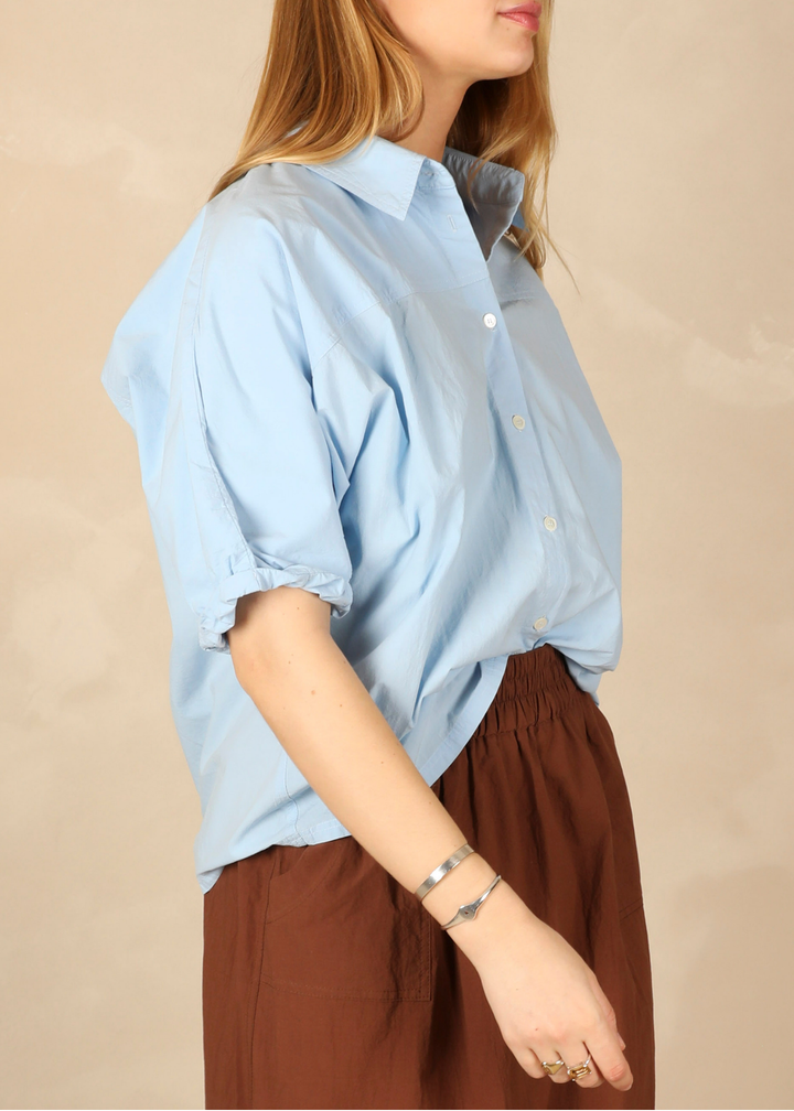 Neyla Light Cotton Sky Shirt