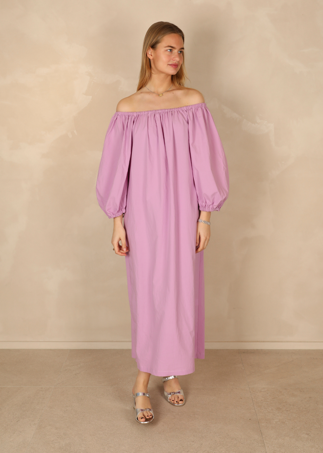 Sophie Light Cotton Orchid Dress