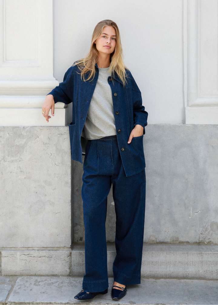Tess Dark Denim Vest