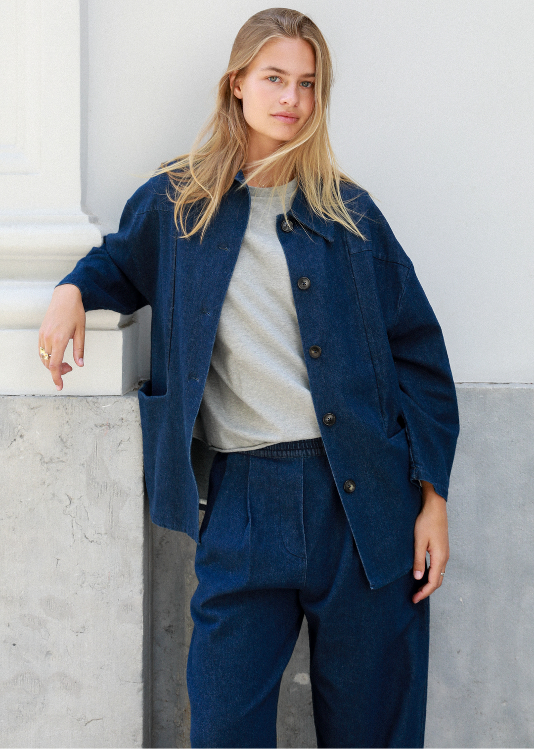 Tess Dark Denim Vest