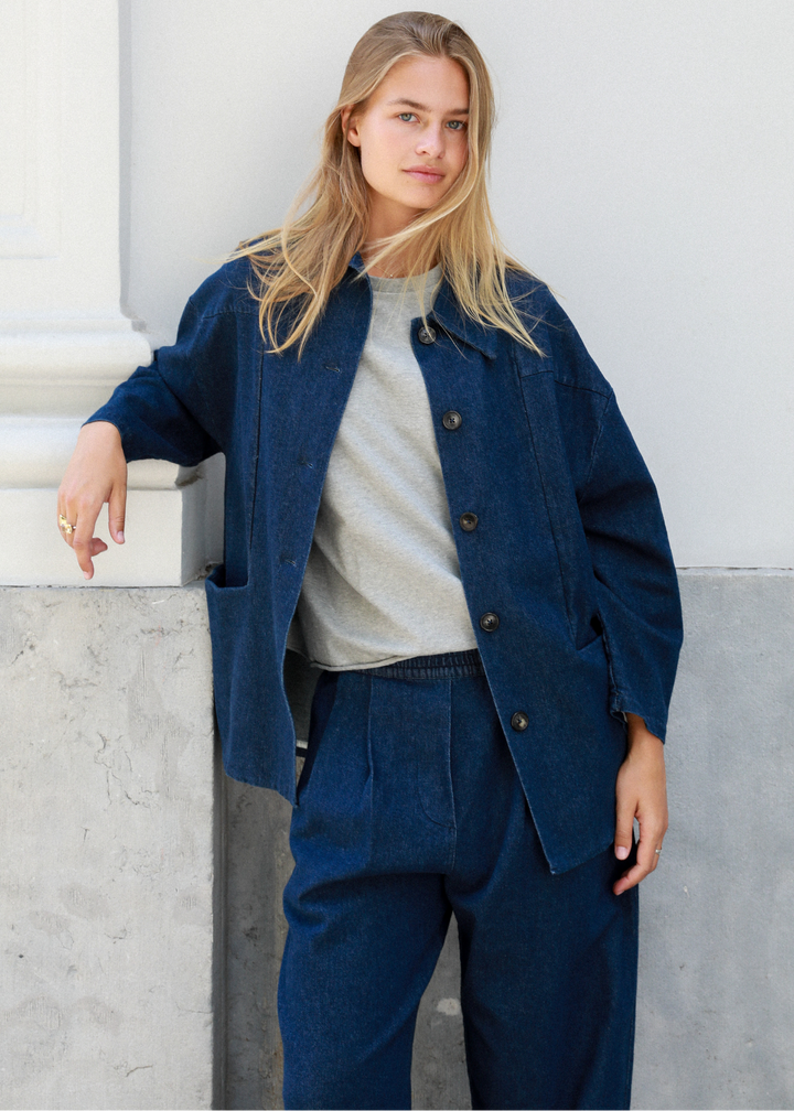 Tess Dark Denim Vest