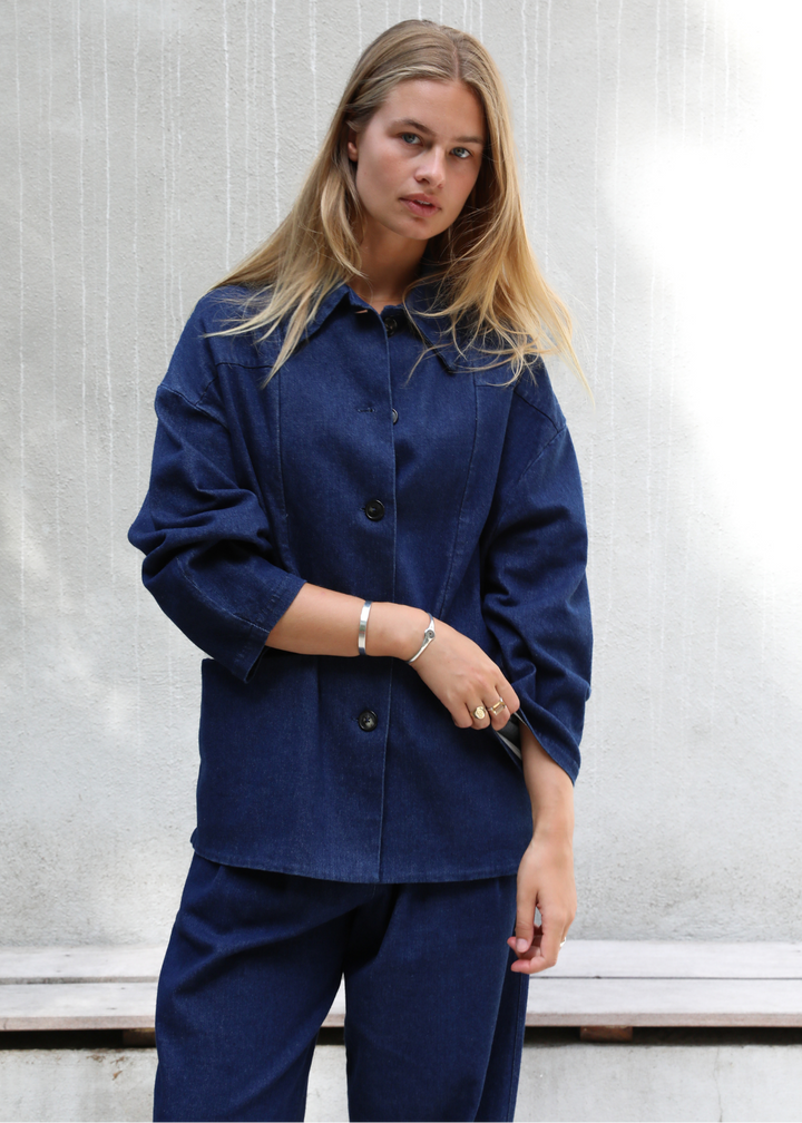 Tess Dark Denim Vest