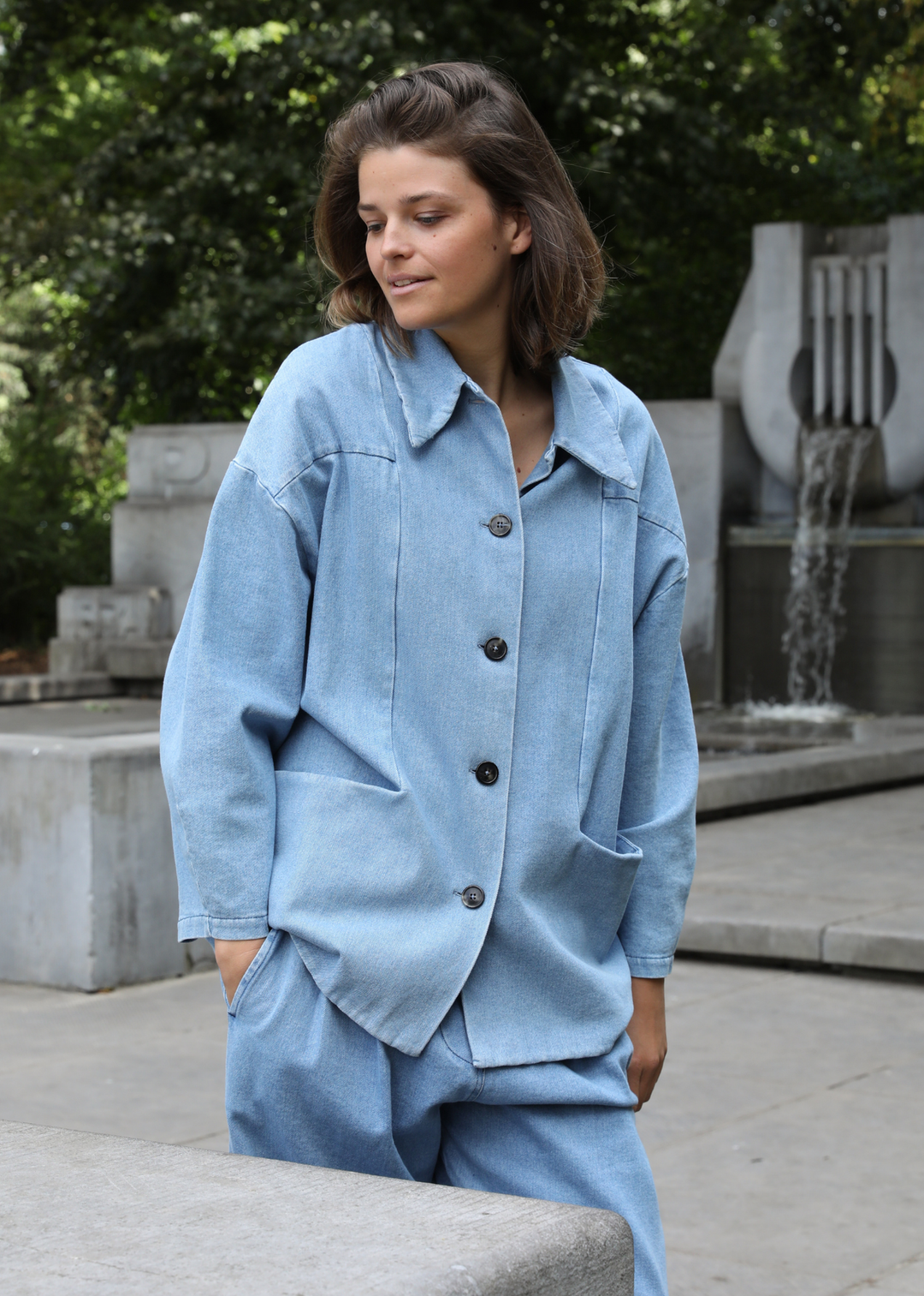 Tess Light Denim Vest