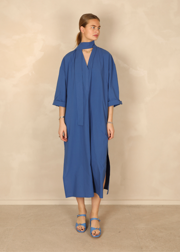 Marianne Light Cotton Indigo Dress