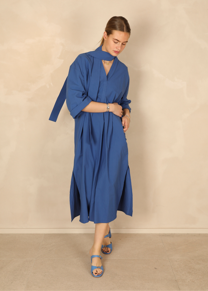 Marianne Light Cotton Indigo Dress