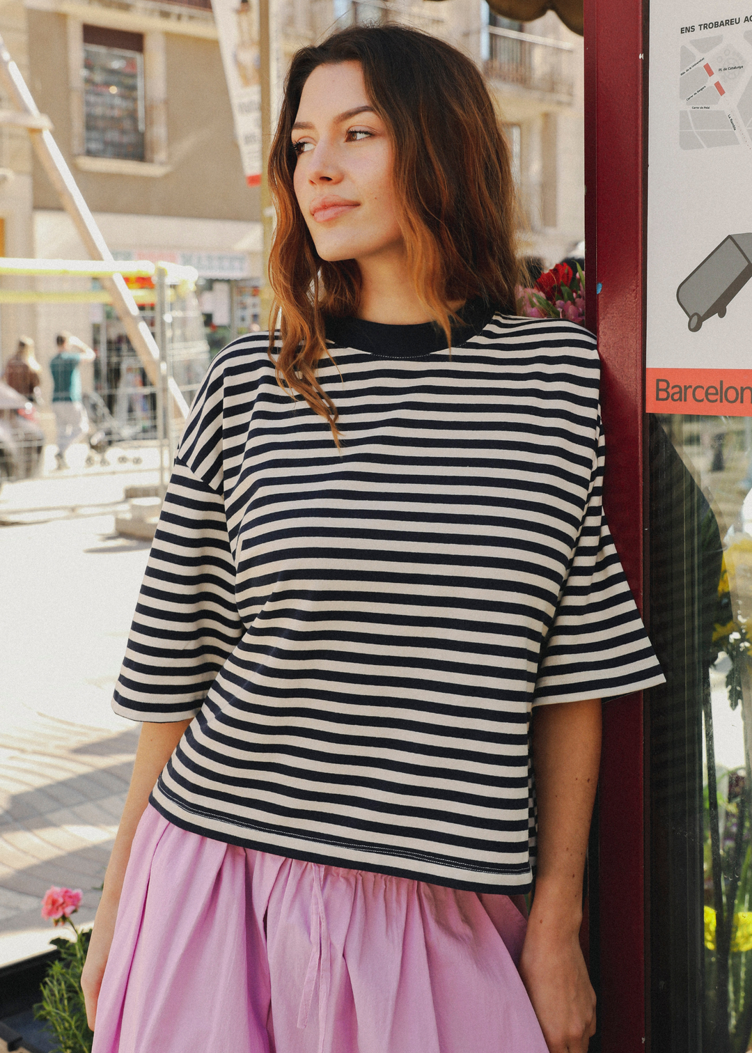 Marine Stripes Navy/Ecru T-Shirt