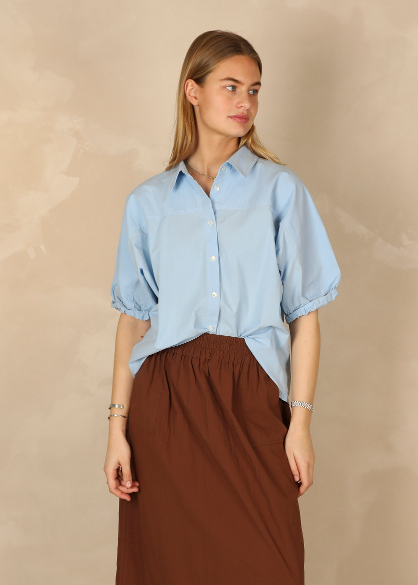 Agathe Light Cotton CHOCOLATE Skirt